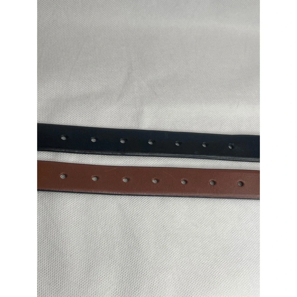 (2) J. Crew Italian Leather Belts Lot Size Small (31